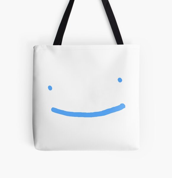 Dream SMP blue smile All Over Print Tote Bag RB1106 product Offical Dream SMP Merch