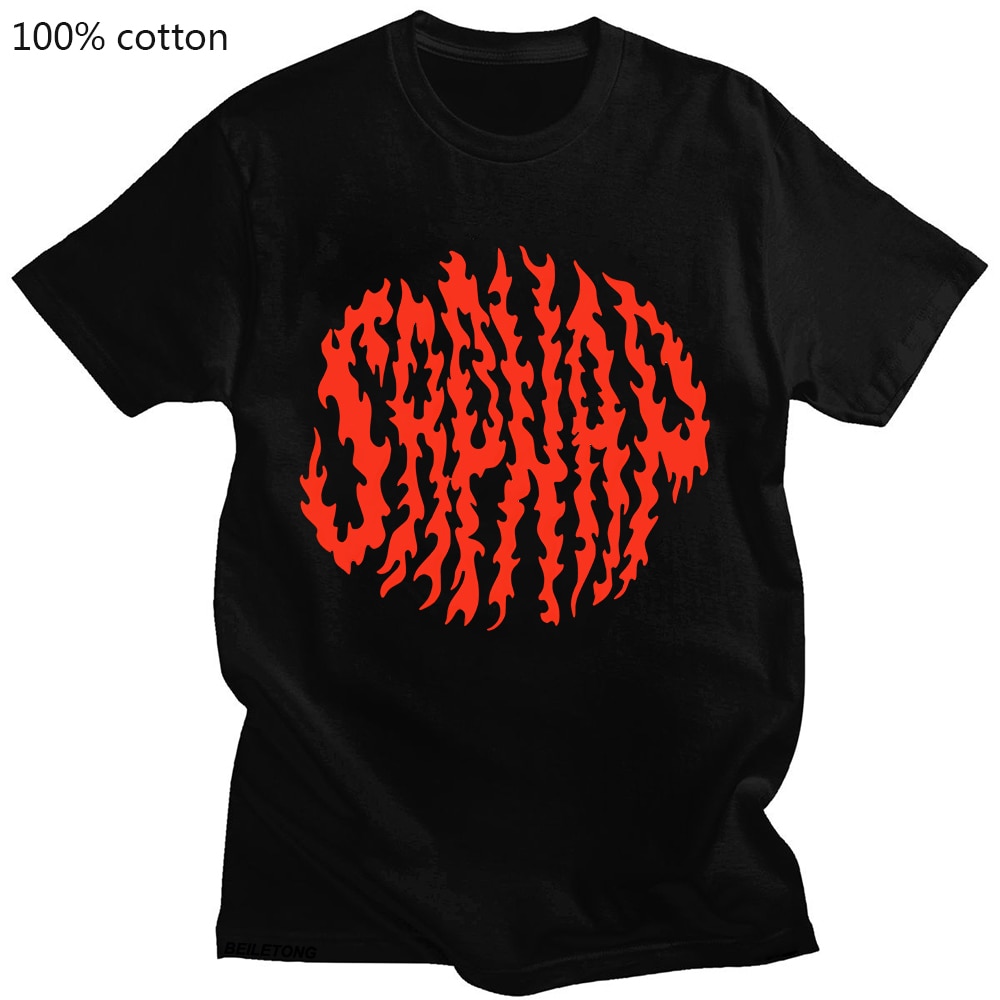 Sapnap Flame T Shirt 100 Pure Cotton Dreamwastaken Dream Smp Mcyt Dreamxd Fire Red Circle Creative - Dream SMP Merch